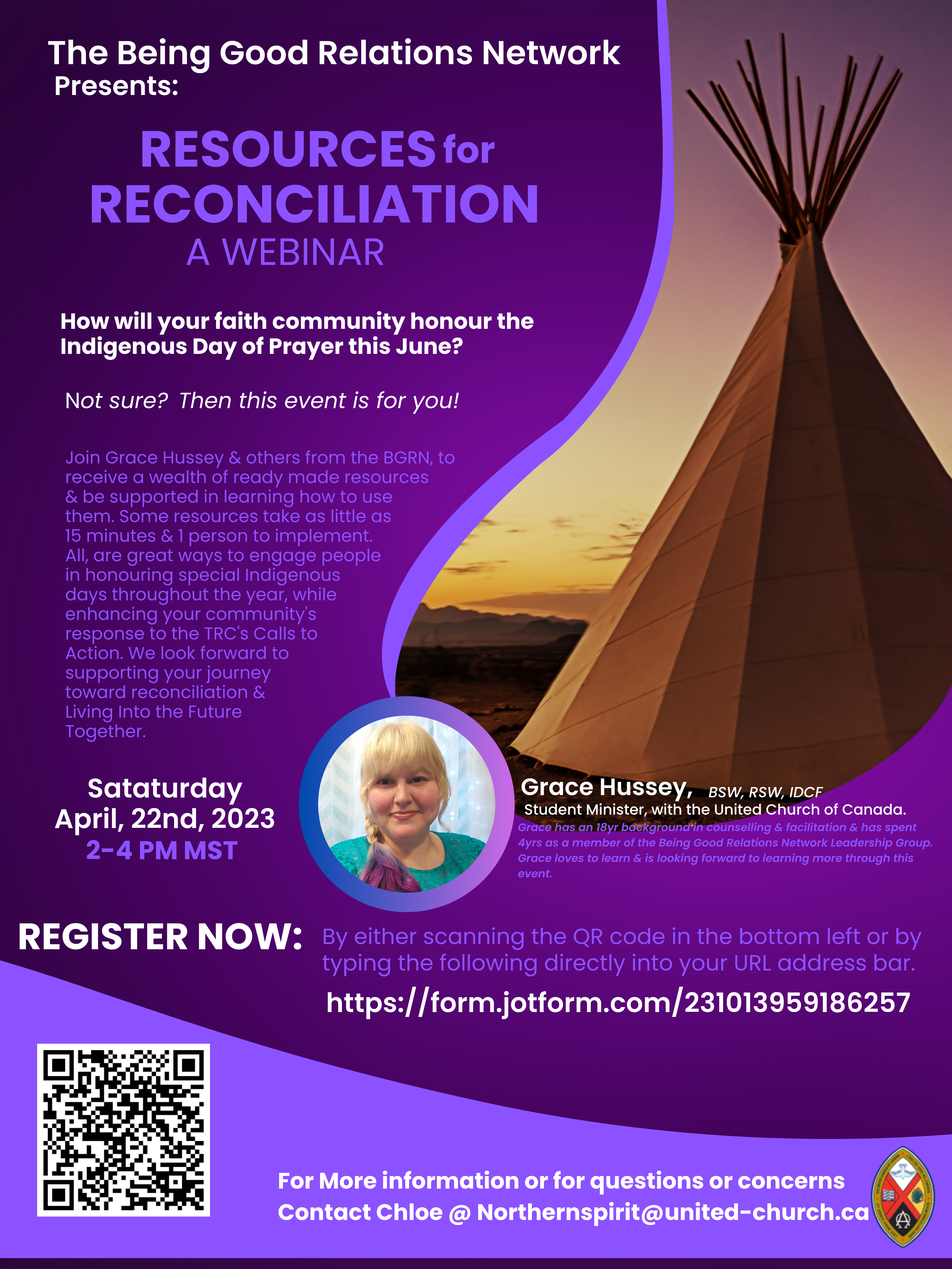 The Being Good Relations Network Present: Resources for Reconciliation, a Webinar. 