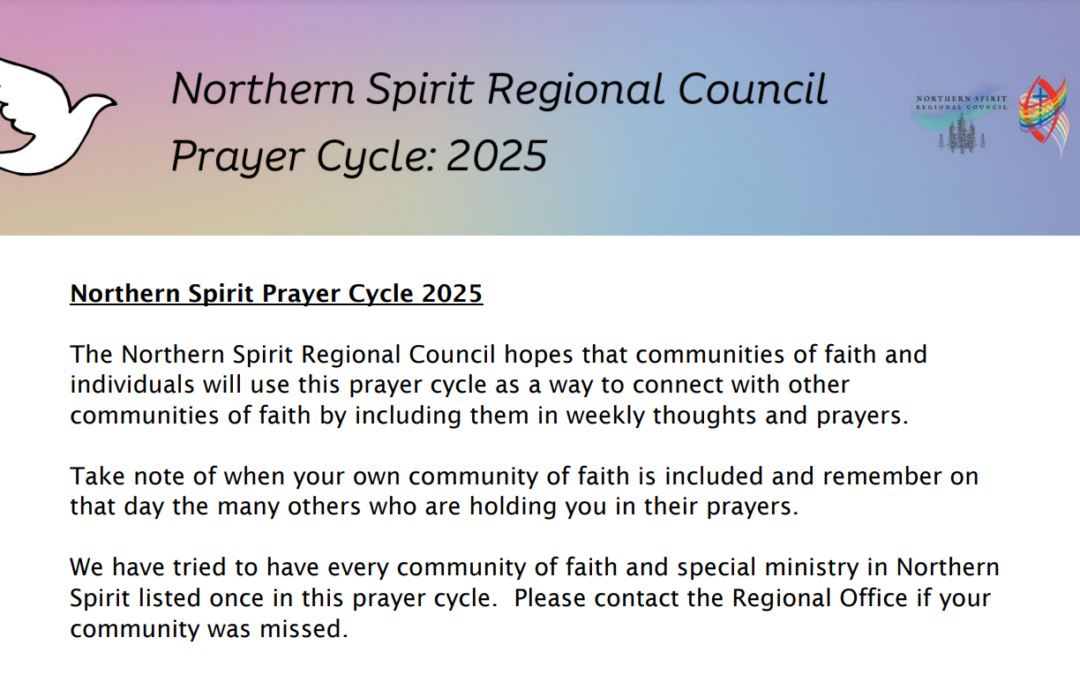 Regional Council Prayer Cycle 2025