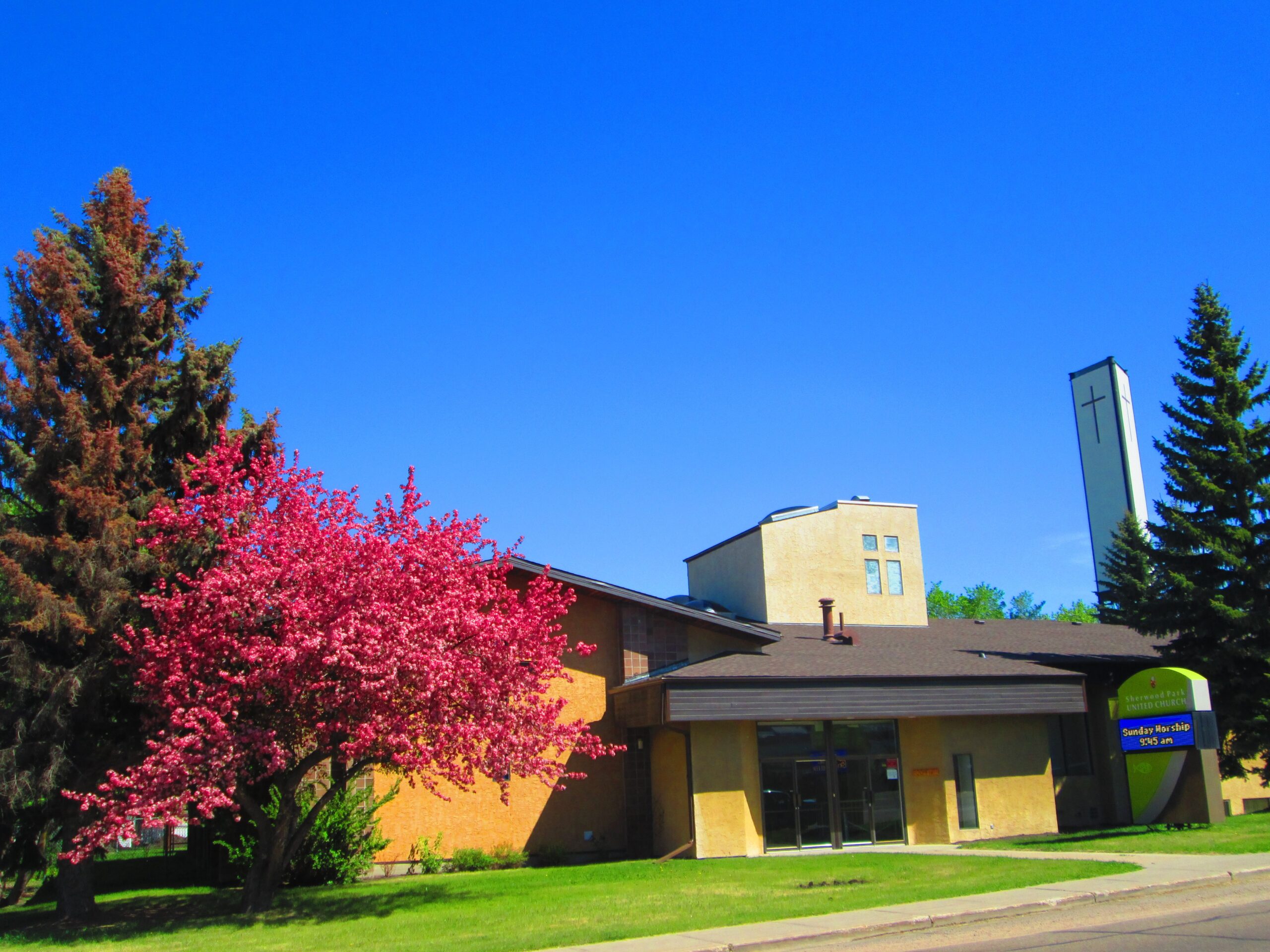 Sunmmer church electric sign