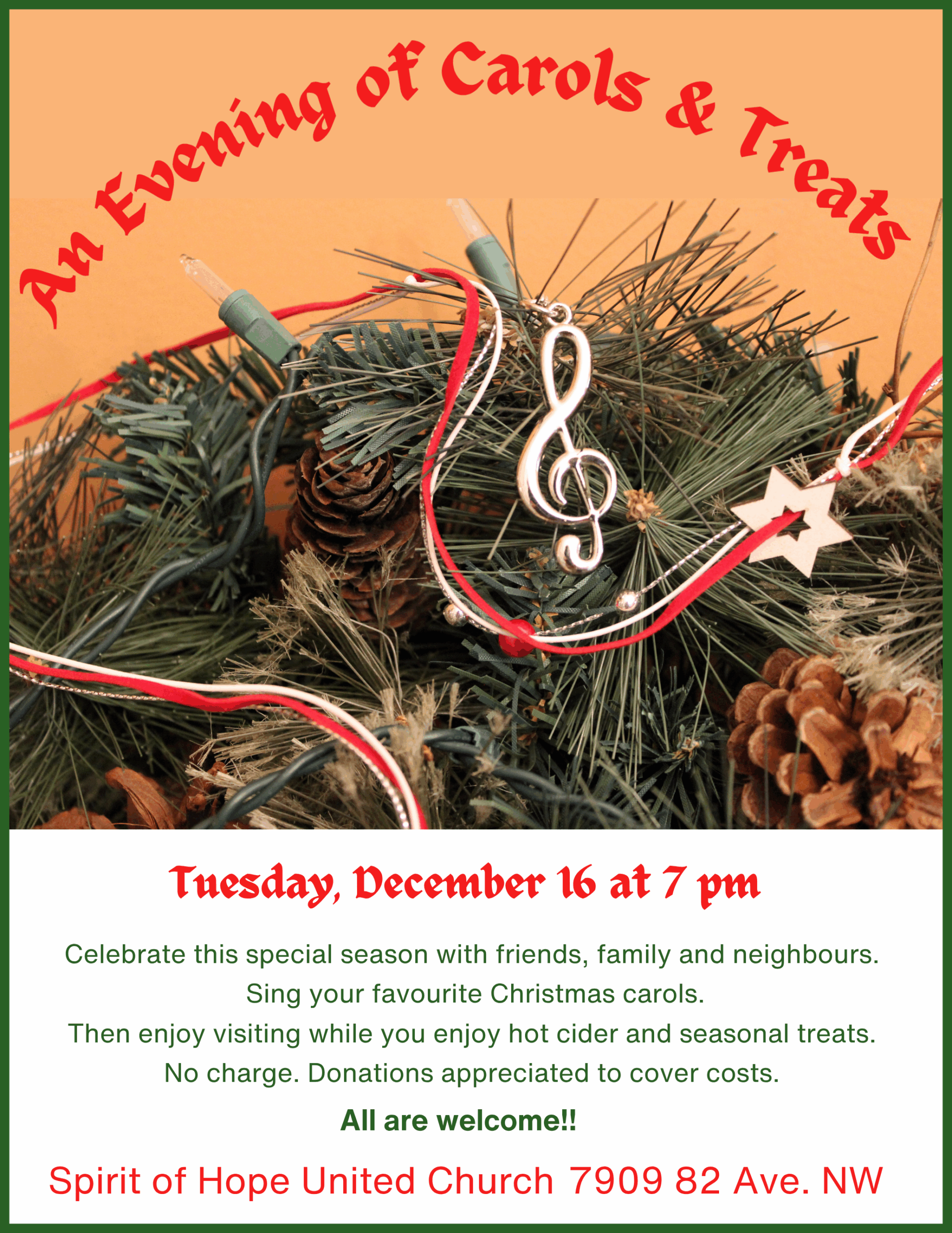 An Evening of Christmas Caroling and Treats 2025